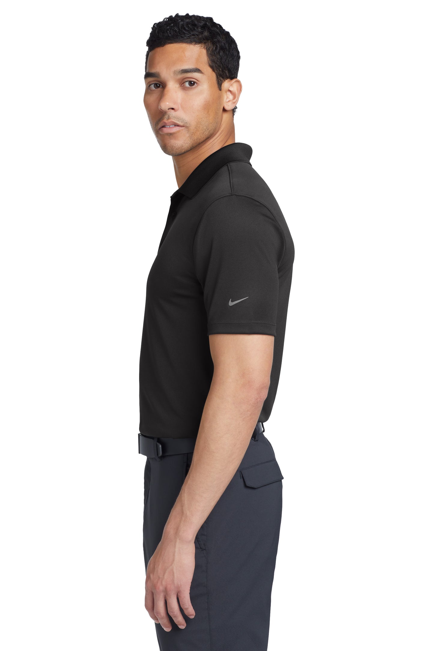 Nike Dri-FIT Classic Fit Players Polo with Flat Knit Collar
