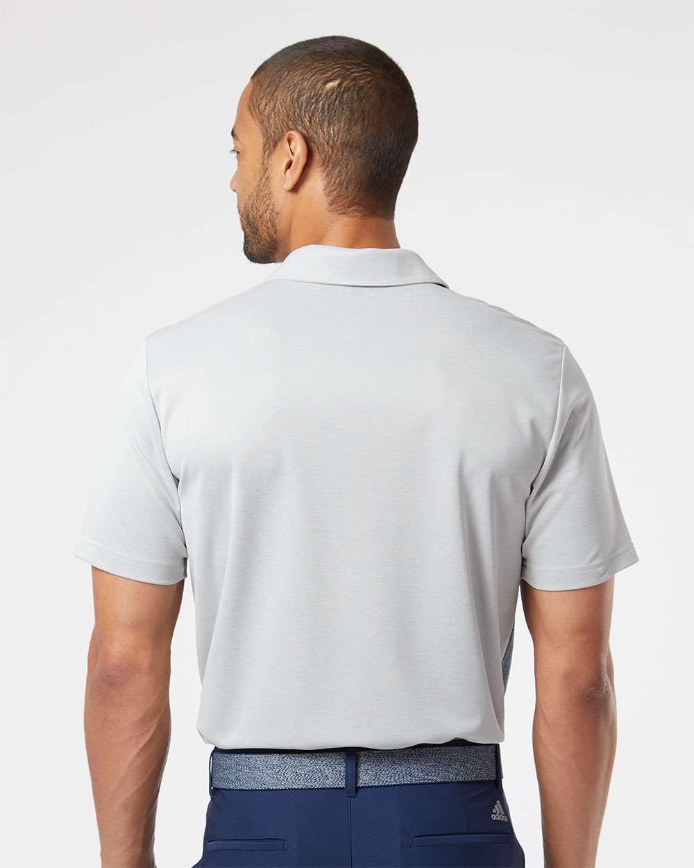Adidas - Heathered Colorblocked 3-Stripes Polo - A508