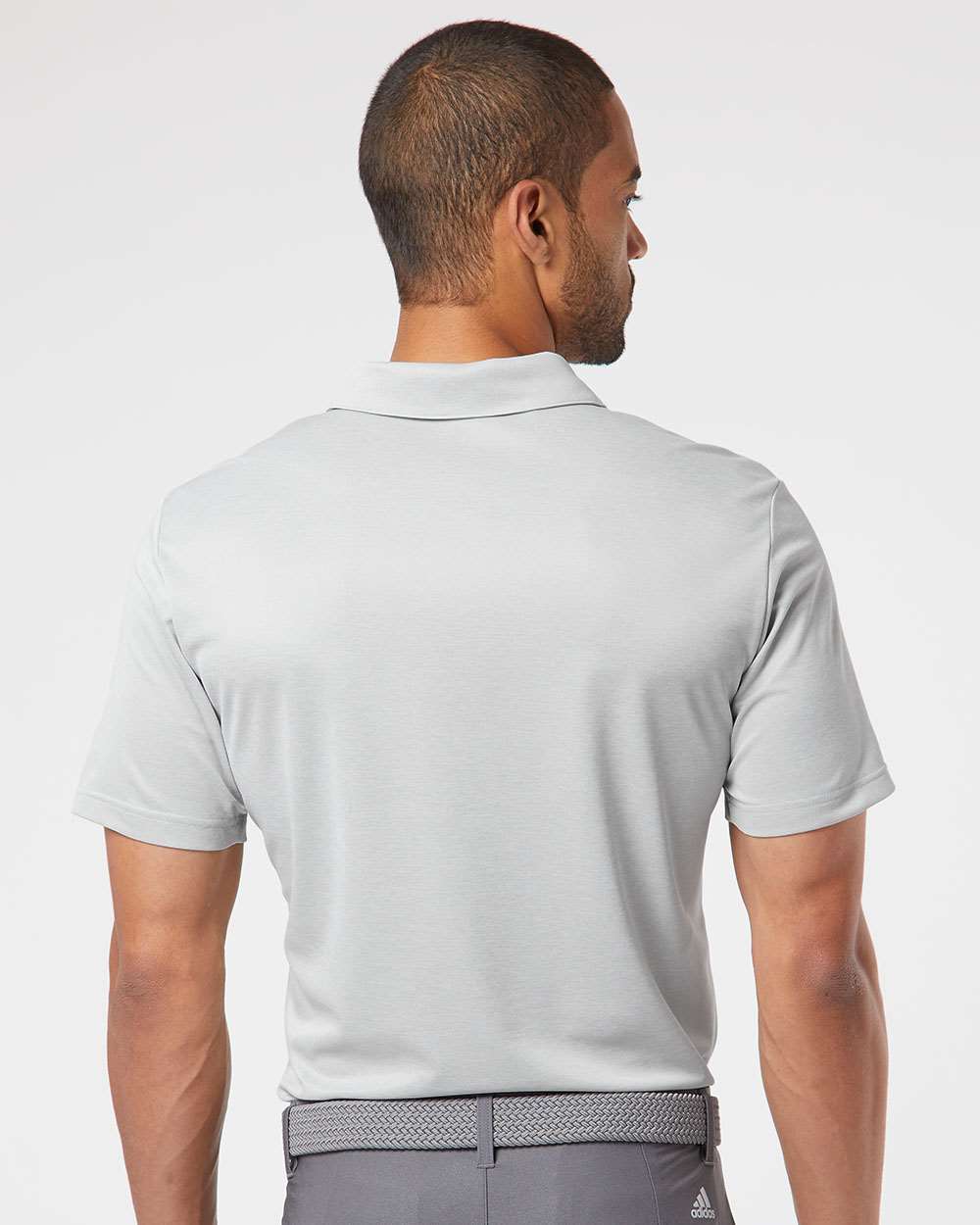 Adidas - Heathered Colorblocked 3-Stripes Polo - A508