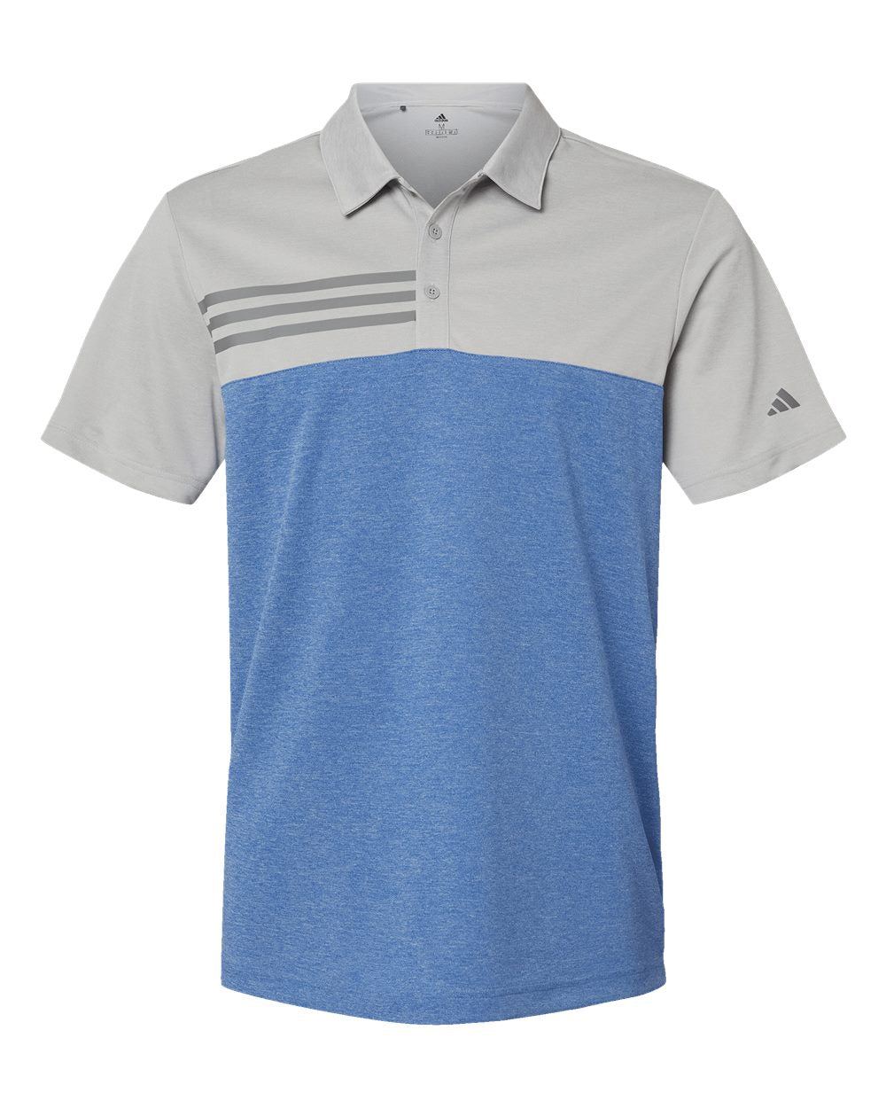 Adidas - Heathered Colorblocked 3-Stripes Polo - A508