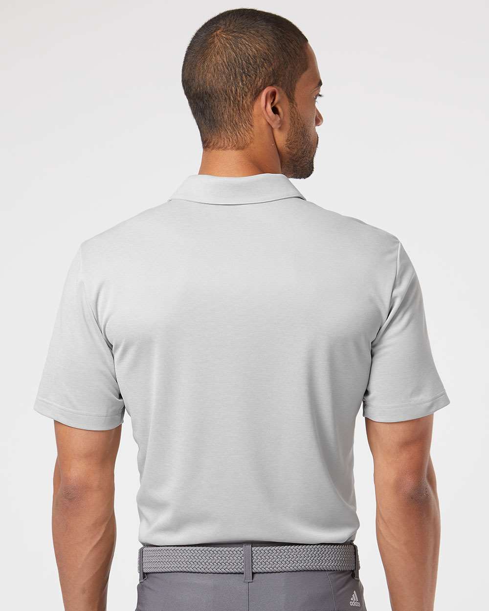 Adidas - Heathered Colorblocked 3-Stripes Polo - A508
