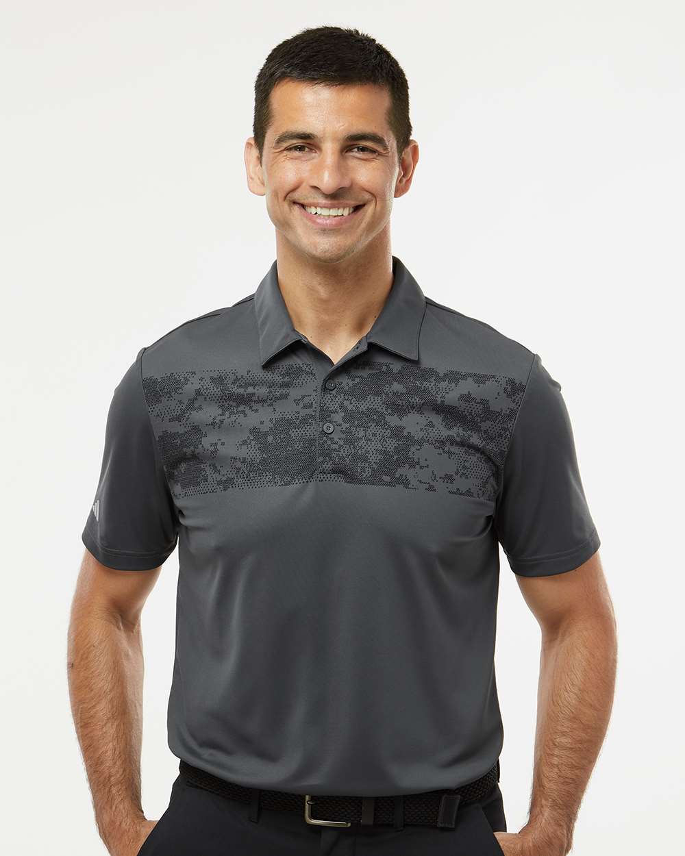 Adidas - Camo Chest Print Polo - A585