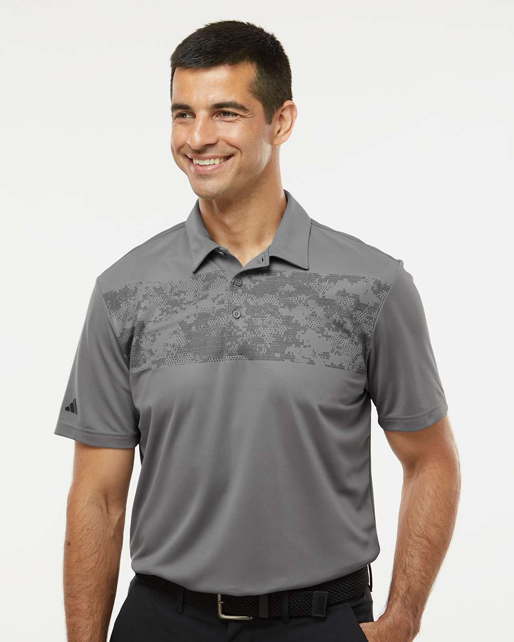 Adidas - Camo Chest Print Polo - A585