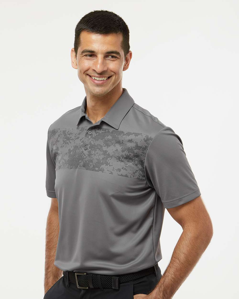 Adidas - Camo Chest Print Polo - A585