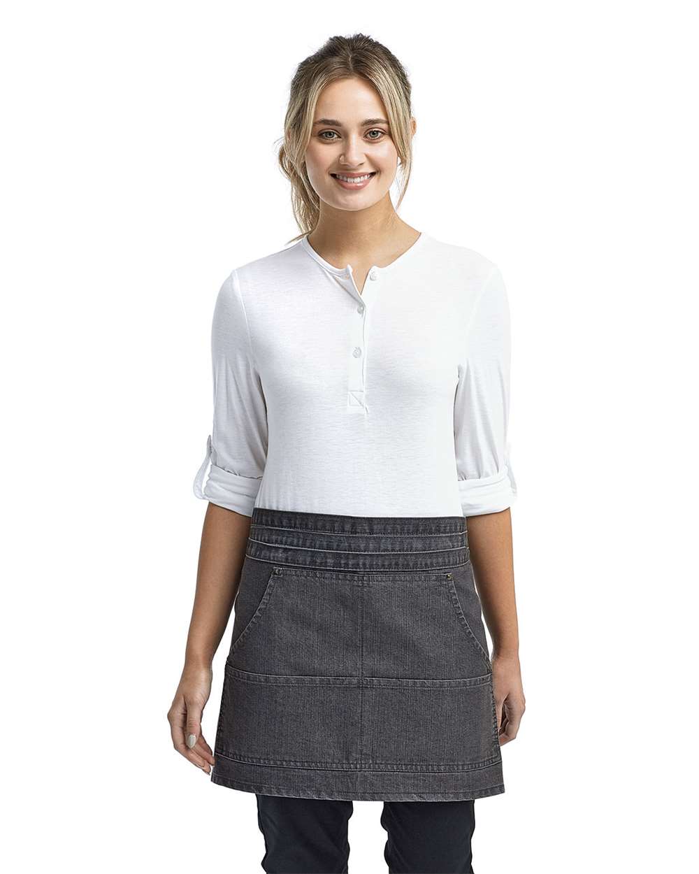 Artisan Collection by Reprime Four-Pocket Jeans Stitch Denim Waist Apron - RP125