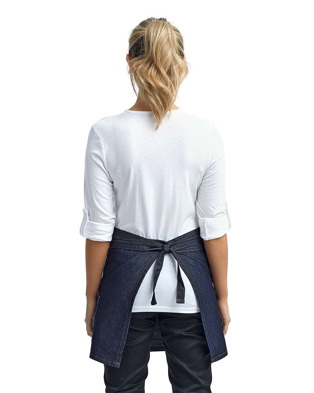 Artisan Collection by Reprime Four-Pocket Jeans Stitch Denim Waist Apron - RP125