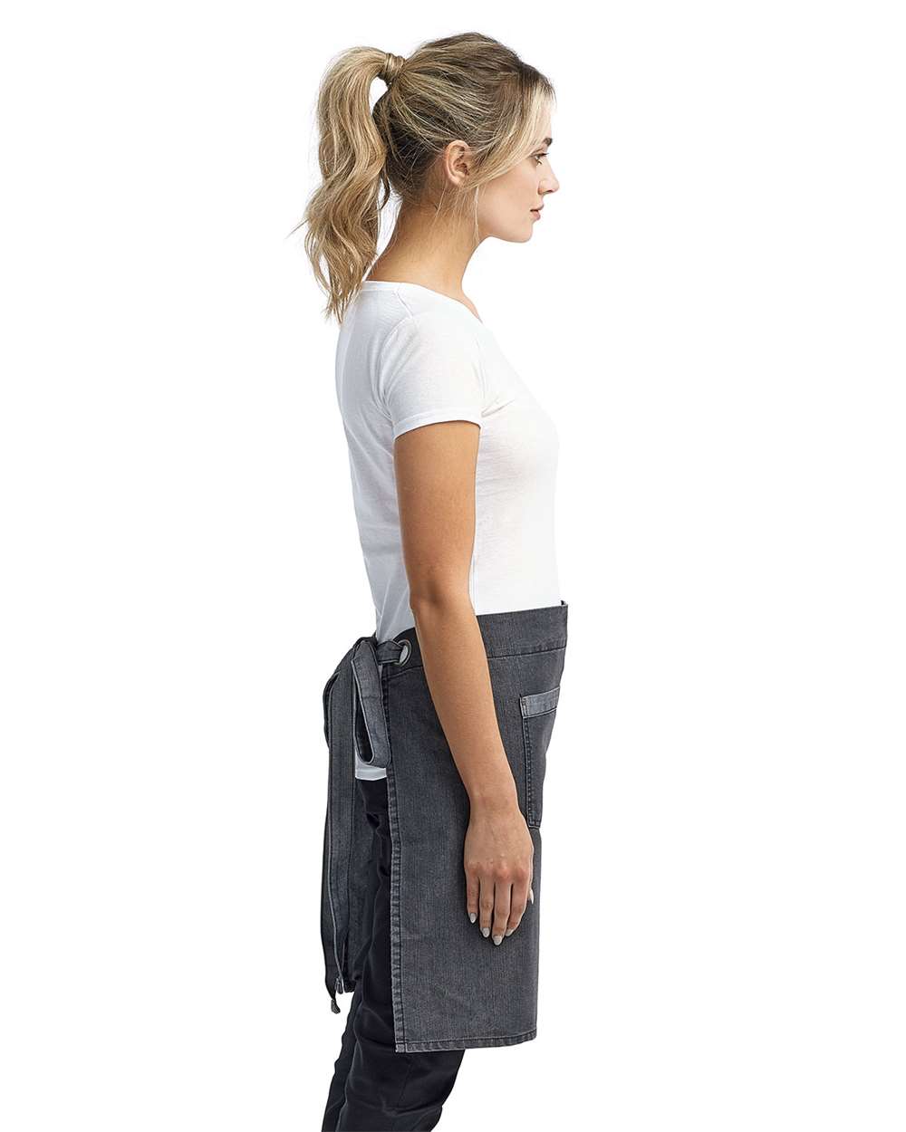 Artisan Collection by Reprime Domain Contrast Denim Waist Apron with Pocket - RP128