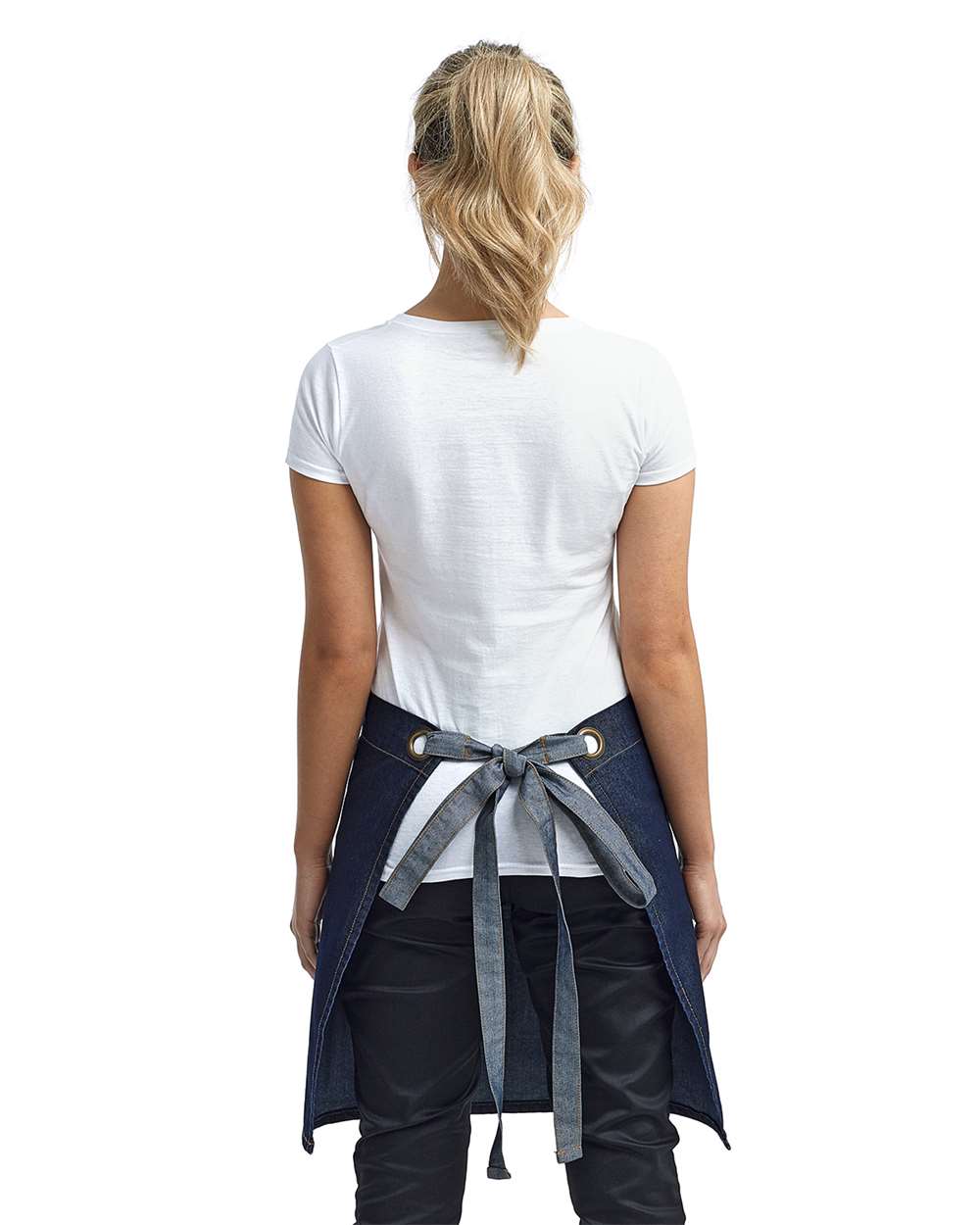 Artisan Collection by Reprime Domain Contrast Denim Waist Apron with Pocket - RP128