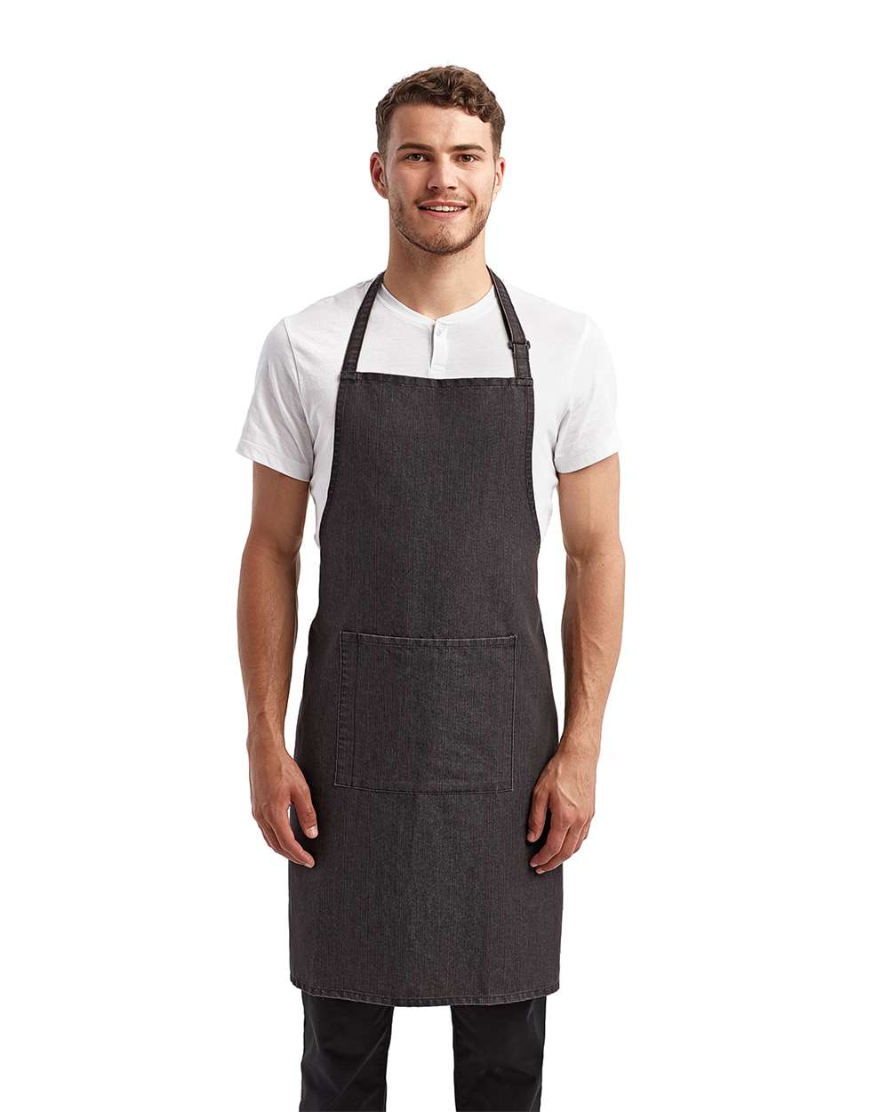 Artisan Collection by Reprime Recycled Bib Apron with Pocket - RP154