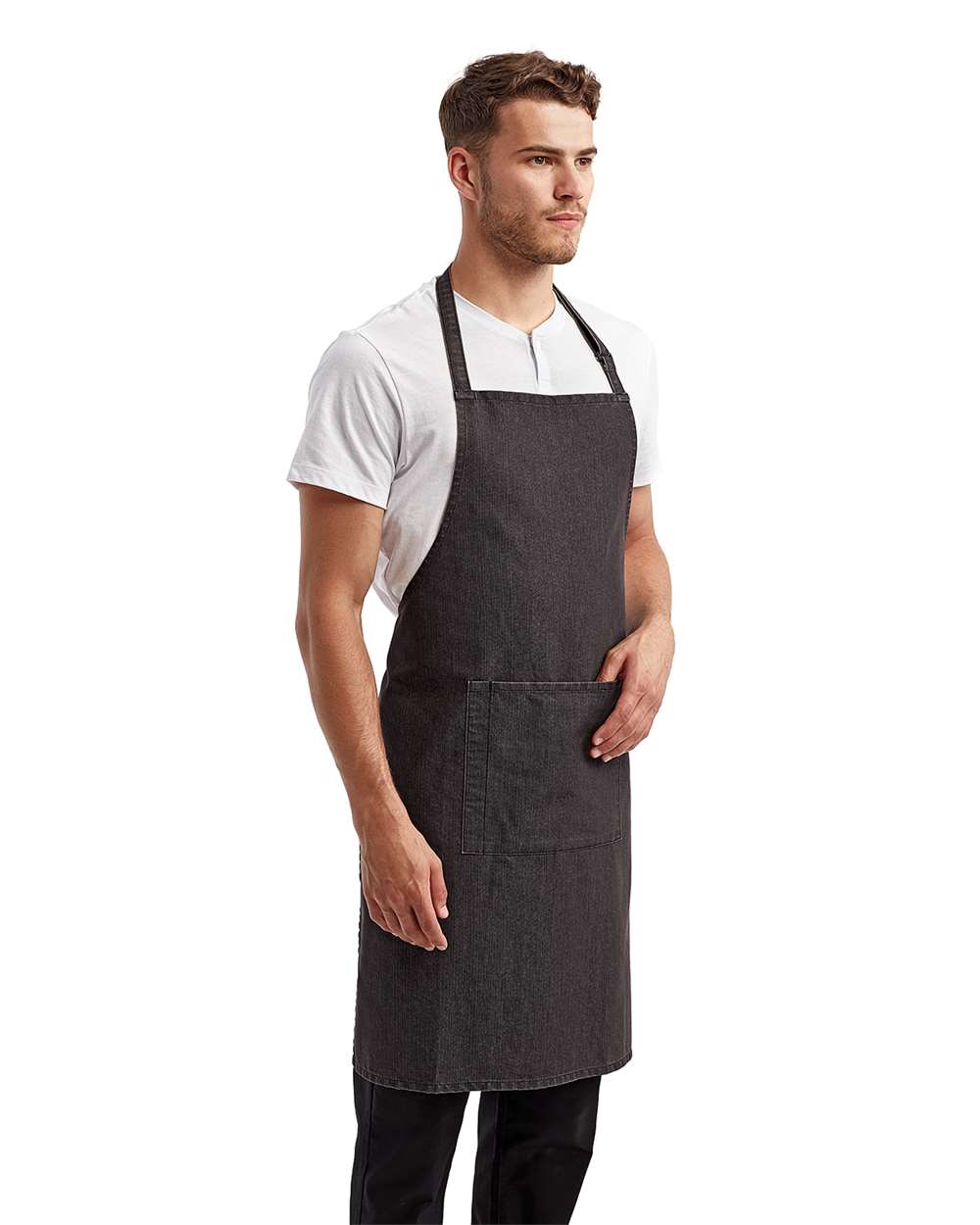 Artisan Collection by Reprime Recycled Bib Apron with Pocket - RP154