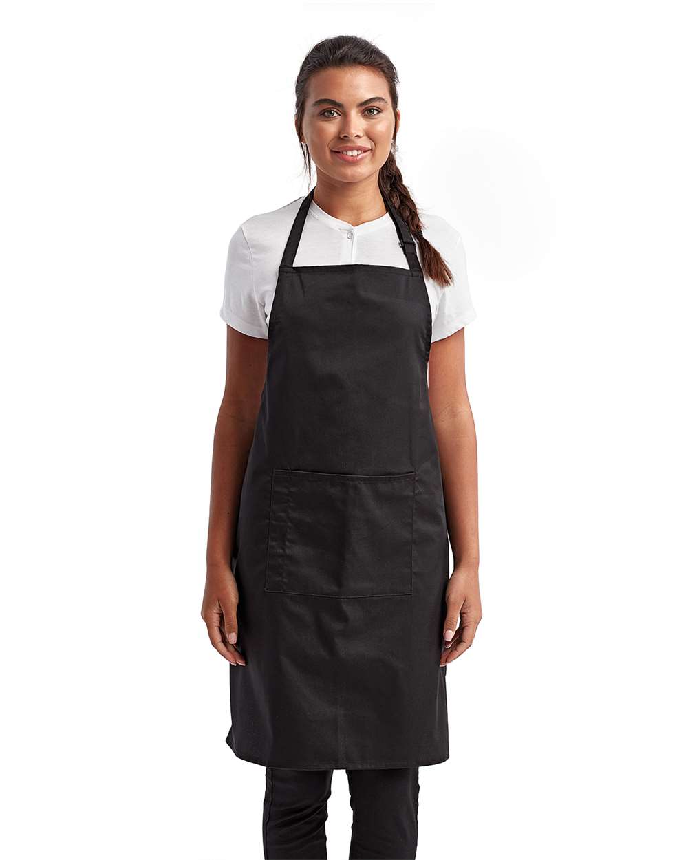 Artisan Collection by Reprime Recycled Bib Apron with Pocket - RP154