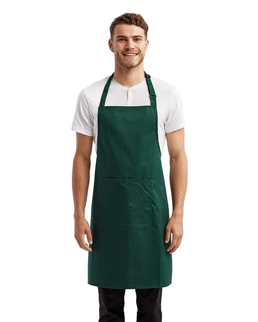 Artisan Collection by Reprime Recycled Bib Apron with Pocket - RP154