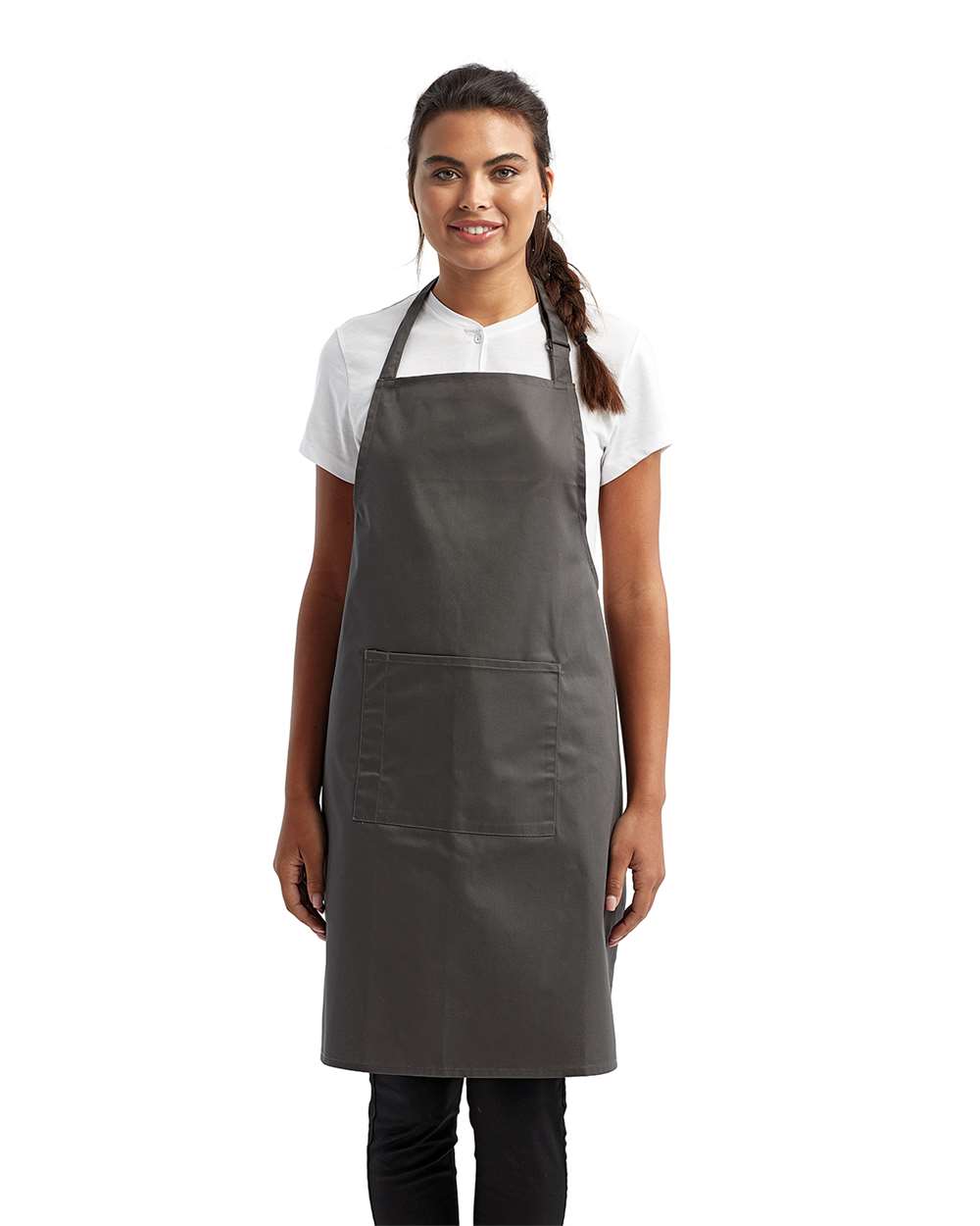 Artisan Collection by Reprime Recycled Bib Apron with Pocket - RP154