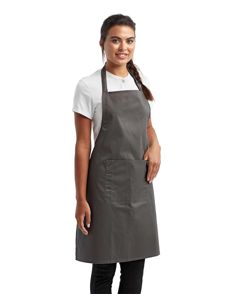 Artisan Collection by Reprime Recycled Bib Apron with Pocket - RP154