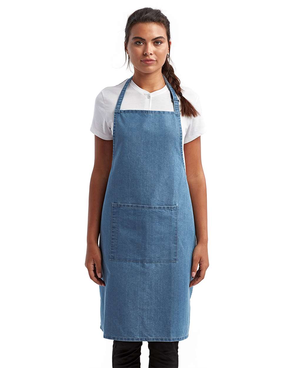 Artisan Collection by Reprime Recycled Bib Apron with Pocket - RP154