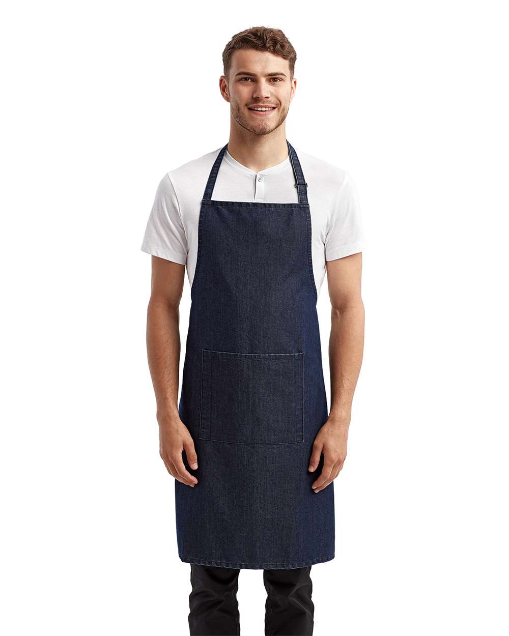 Artisan Collection by Reprime Recycled Bib Apron with Pocket - RP154