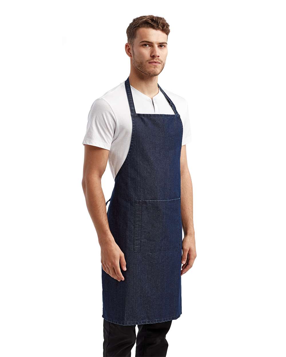 Artisan Collection by Reprime Recycled Bib Apron with Pocket - RP154