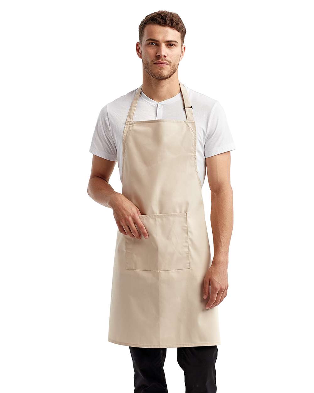 Artisan Collection by Reprime Recycled Bib Apron with Pocket - RP154