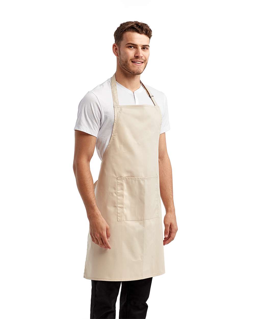 Artisan Collection by Reprime Recycled Bib Apron with Pocket - RP154