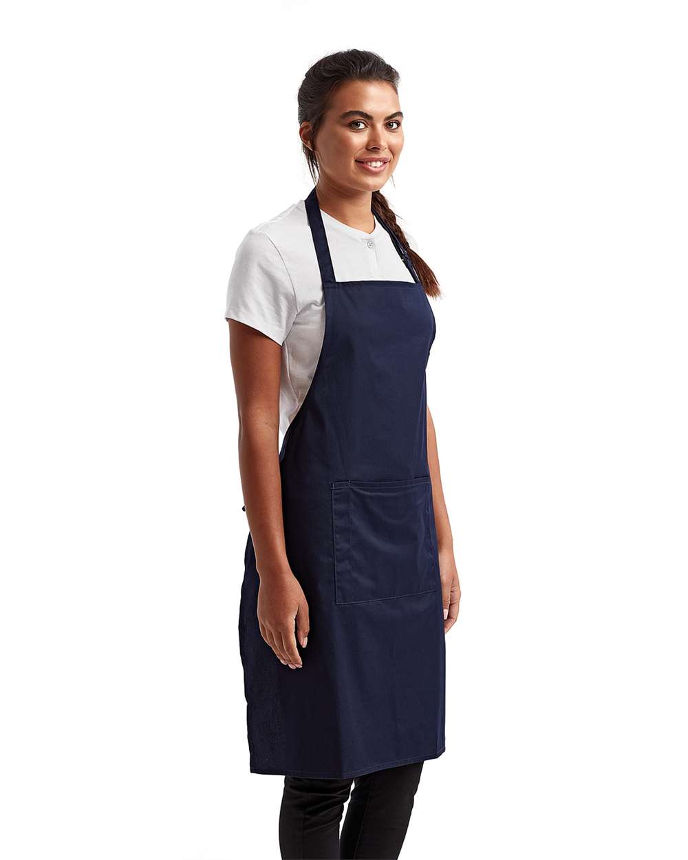 Artisan Collection by Reprime Recycled Bib Apron with Pocket - RP154