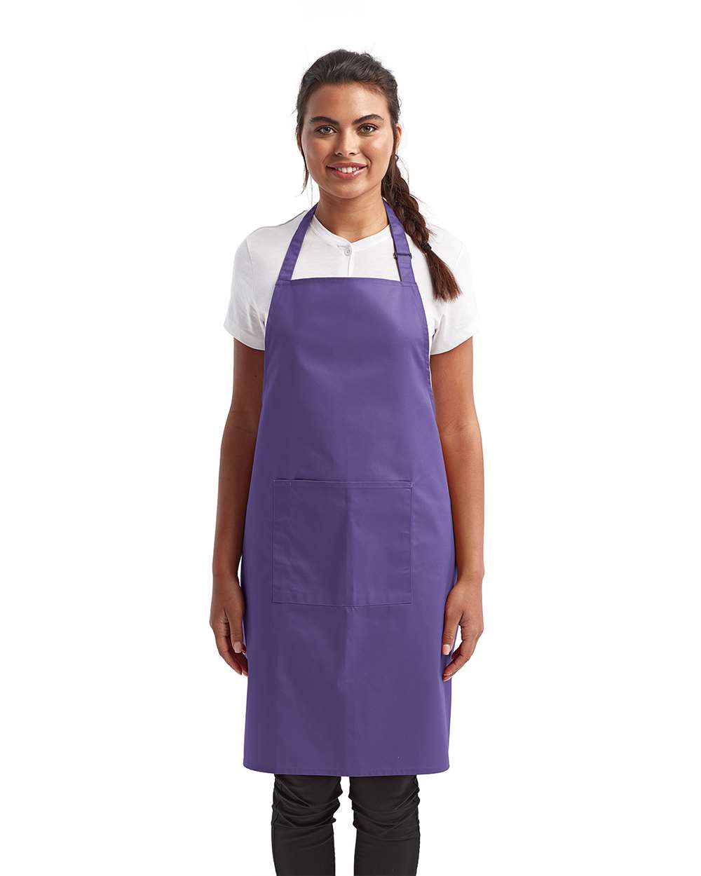 Artisan Collection by Reprime Recycled Bib Apron with Pocket - RP154