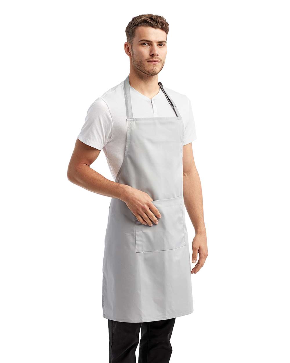 Artisan Collection by Reprime Recycled Bib Apron with Pocket - RP154