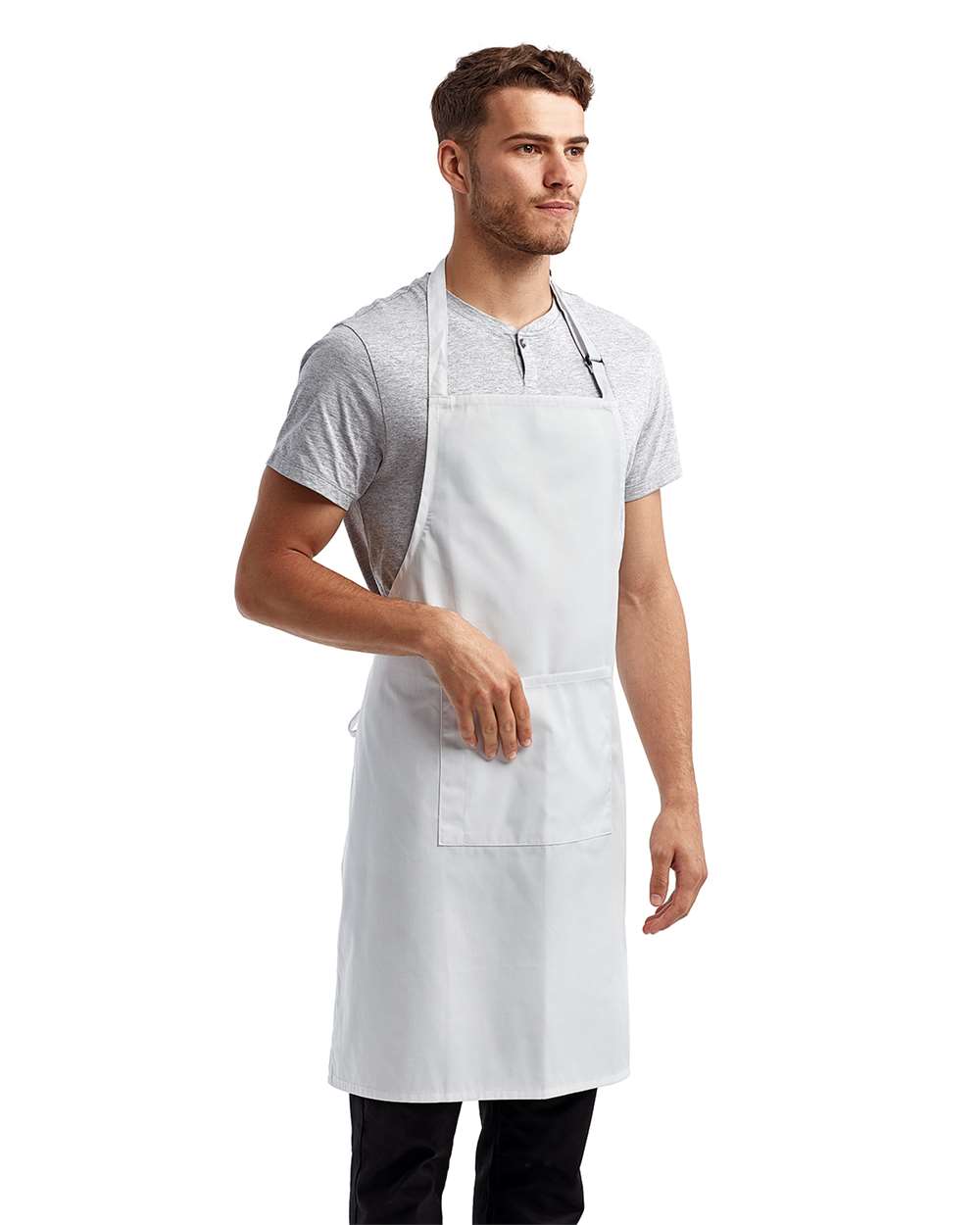 Artisan Collection by Reprime Recycled Bib Apron with Pocket - RP154