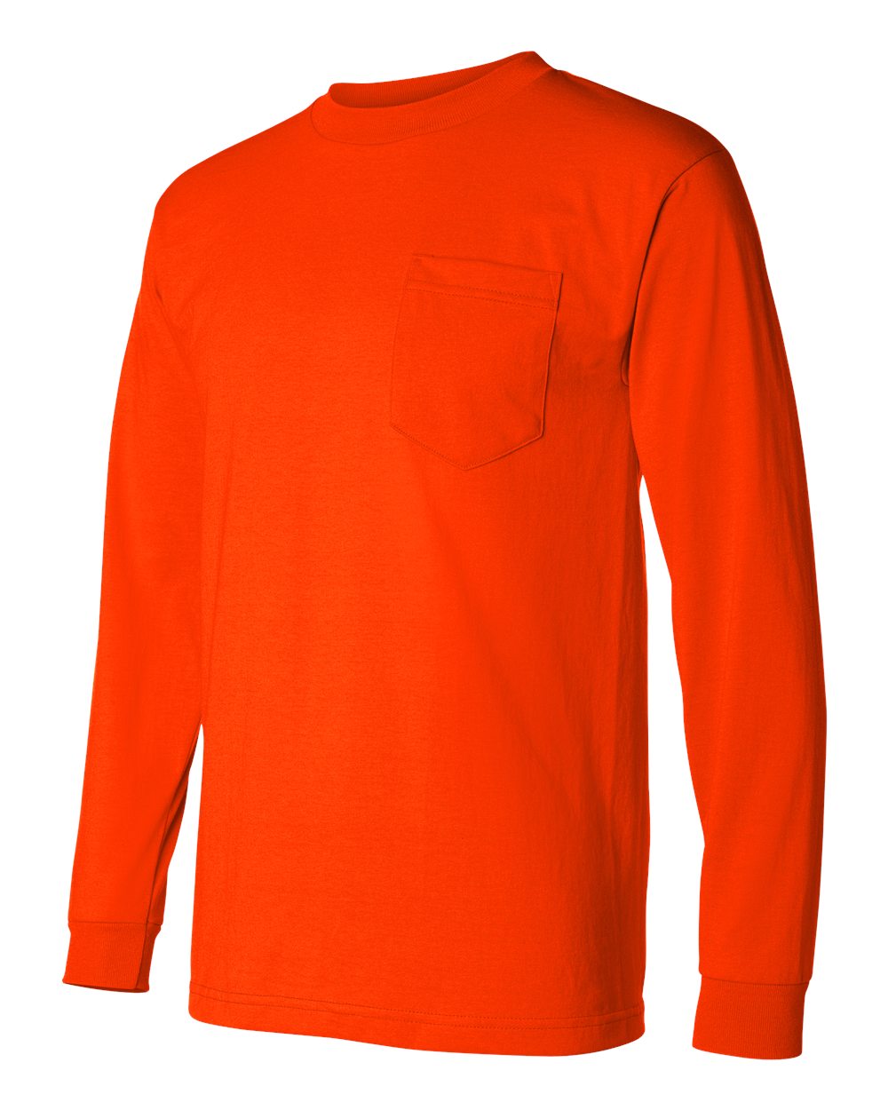 Bayside - USA-Made 50/50 Long Sleeve Pocket T-Shirt - 1730