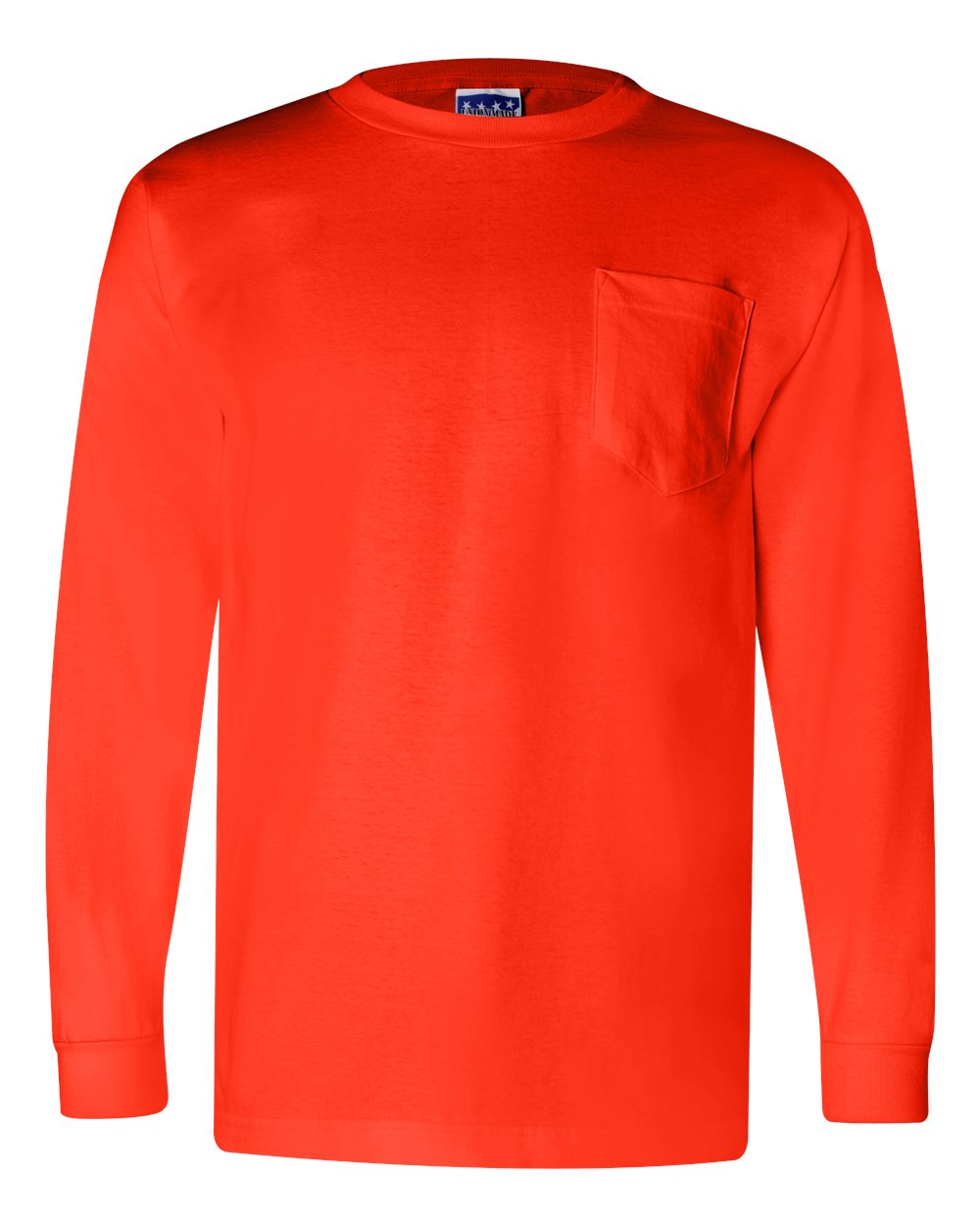 Bayside - Union-Made Long Sleeve Pocket T-Shirt - 3055