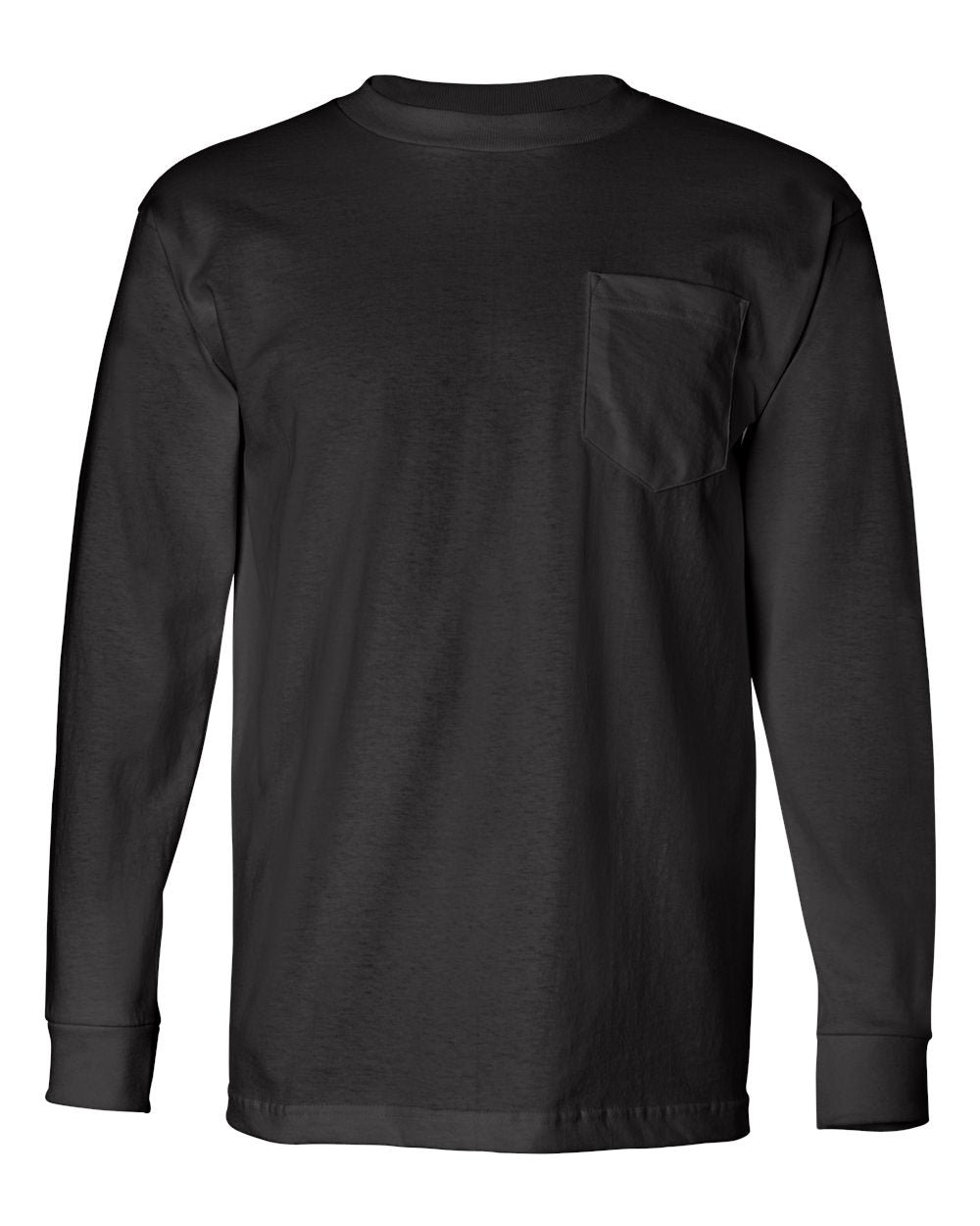 Bayside - USA-Made Long Sleeve Pocket T-Shirt - 8100