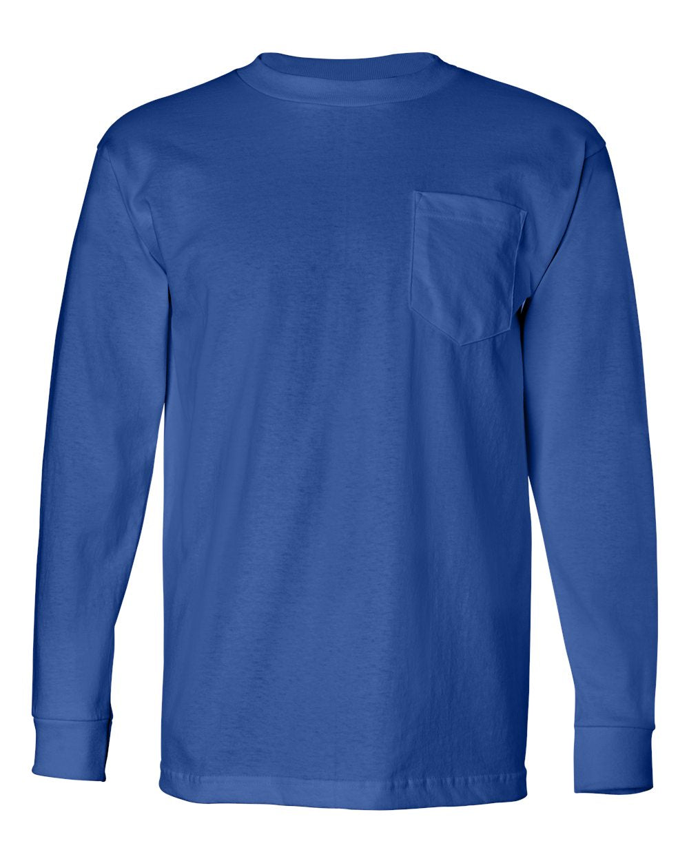 Bayside - USA-Made Long Sleeve Pocket T-Shirt - 8100