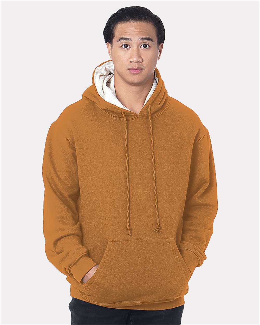 Bayside - USA-Made Super Heavy Thermal Lined Hooded Sweatshirt - 930