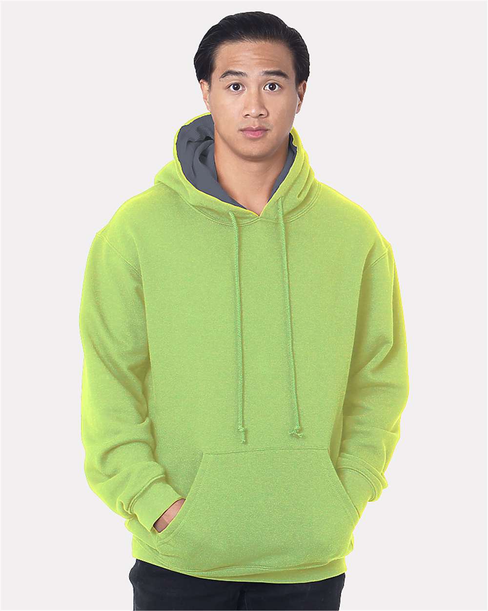Bayside - USA-Made Super Heavy Thermal Lined Hooded Sweatshirt - 930