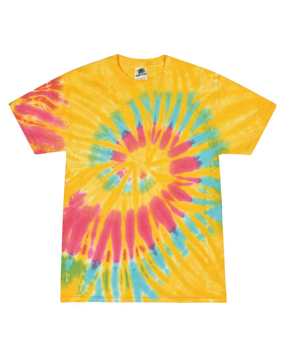 Colortone Multi-Color Tie-Dyed T-Shirt - 1000