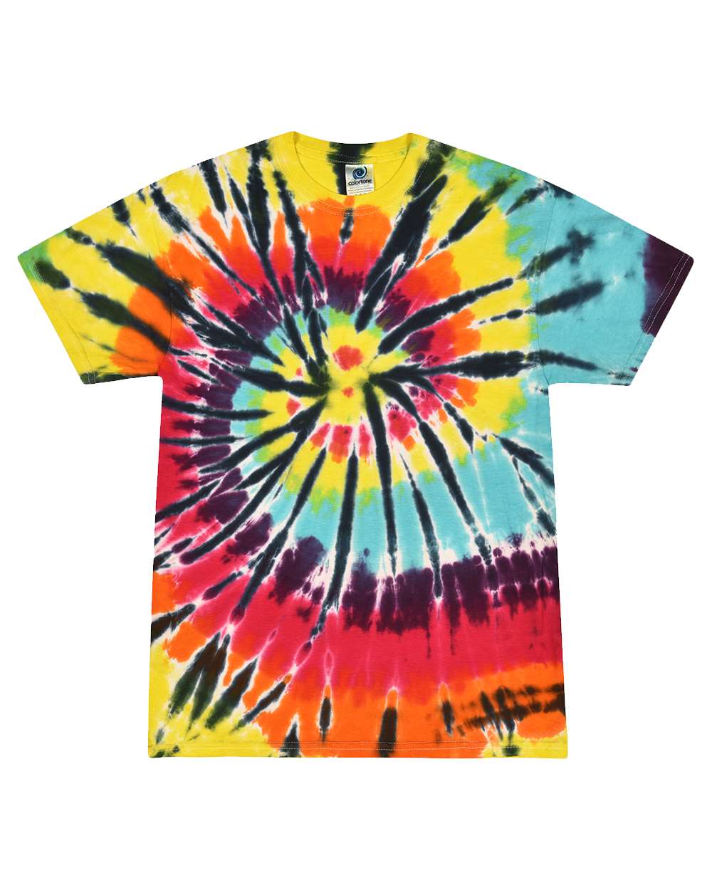 Colortone Multi-Color Tie-Dyed T-Shirt - 1000