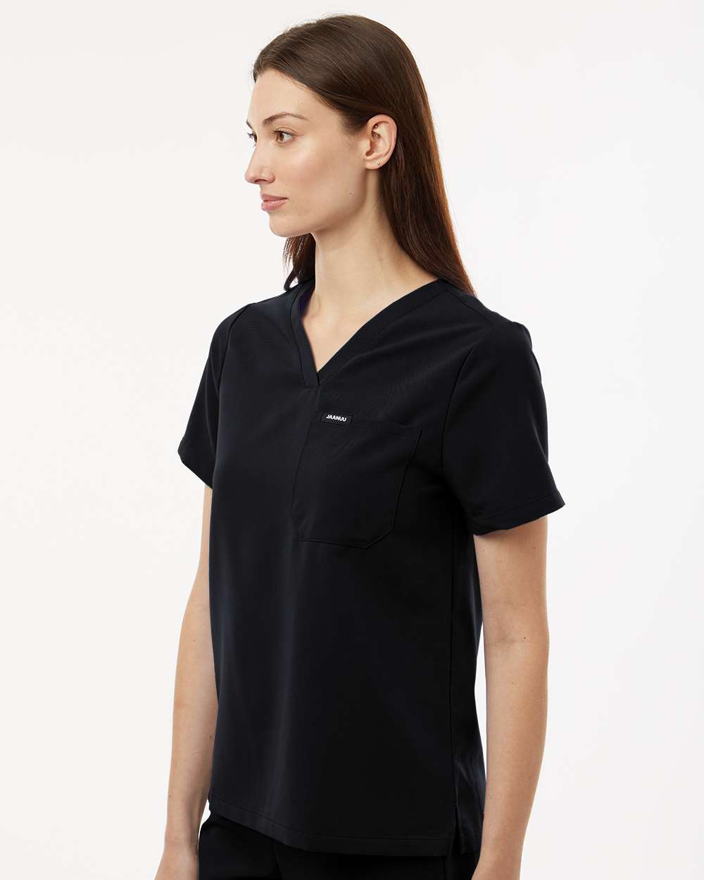 Jaanuu Women's Rhena Essential 1-Pocket Scrub V-Neck Top - W10001