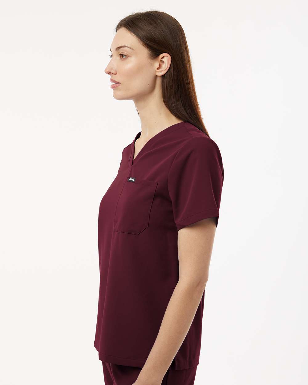 Jaanuu Women's Rhena Essential 1-Pocket Scrub V-Neck Top - W10001