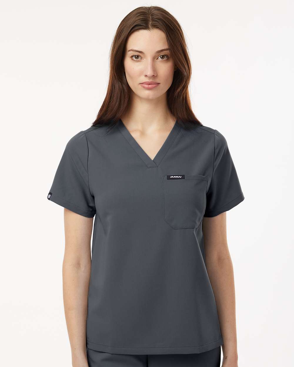 Jaanuu Women's Rhena Essential 1-Pocket Scrub V-Neck Top - W10001