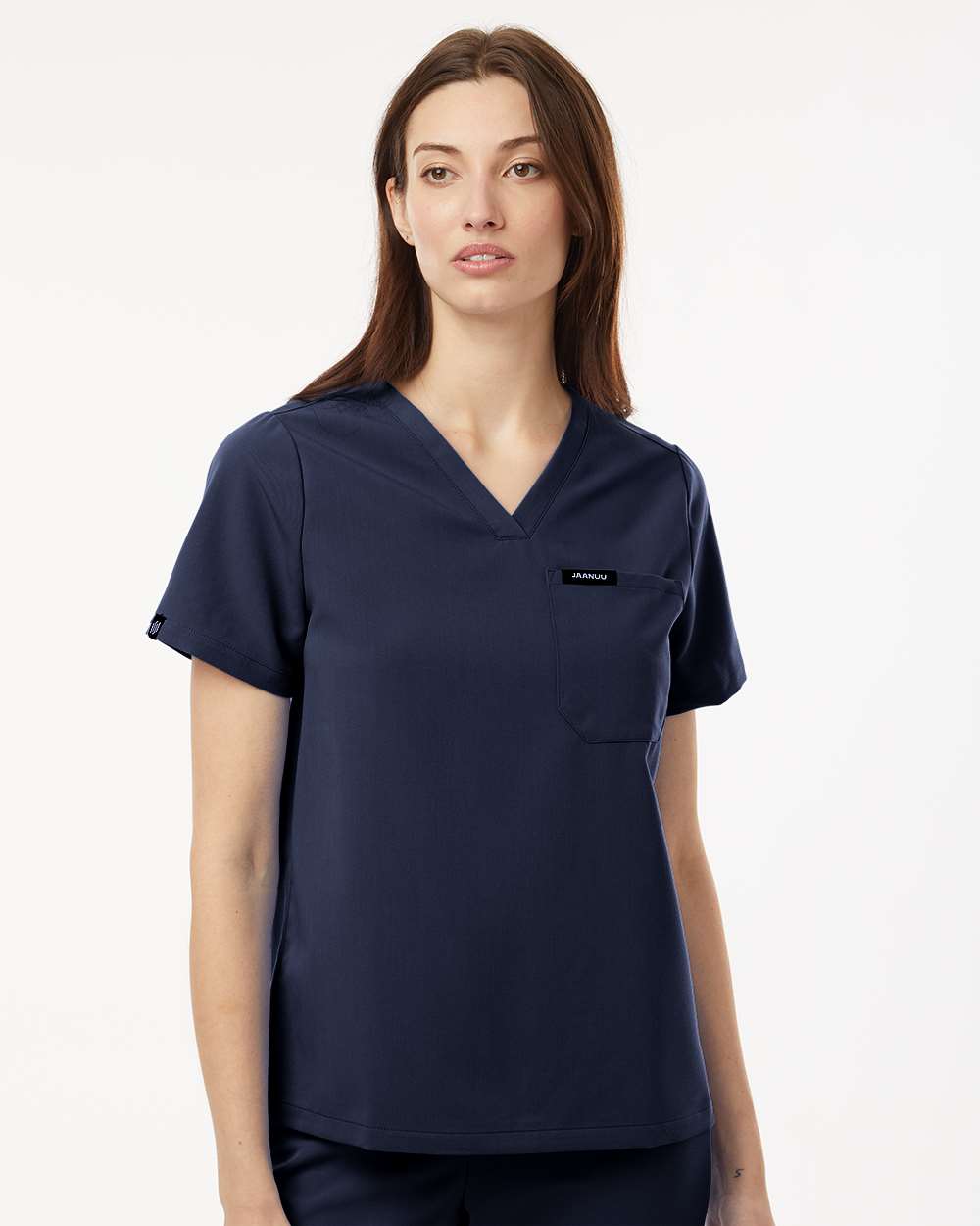 Jaanuu Women's Rhena Essential 1-Pocket Scrub V-Neck Top - W10001