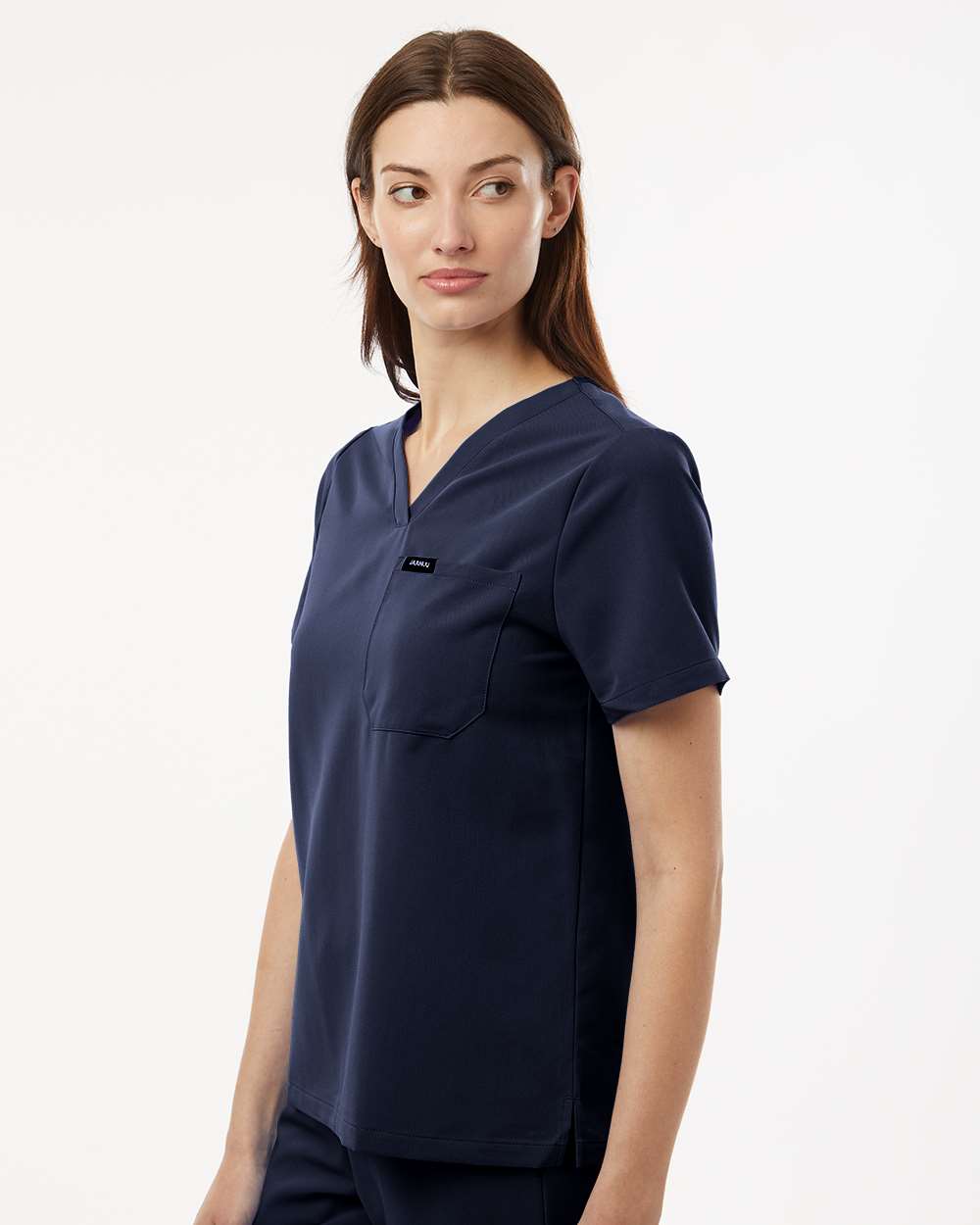 Jaanuu Women's Rhena Essential 1-Pocket Scrub V-Neck Top - W10001
