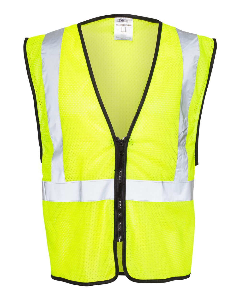 Kishigo Unisex Zippered Mesh Economy Class 2 Vest - 1547-1548