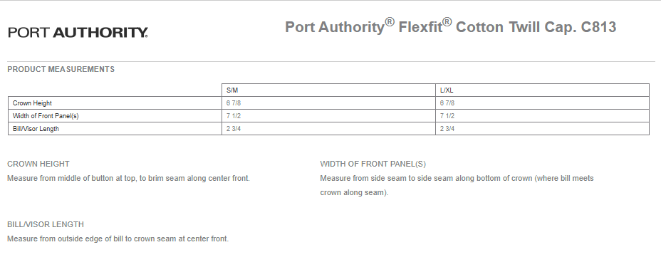 Port Authority® Flexfit® Cotton Twill Cap. C813