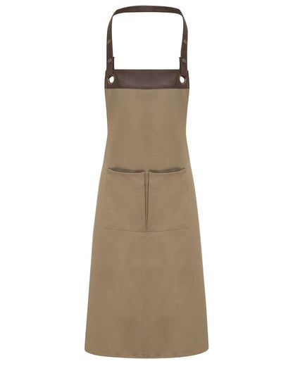 Artisan Collection by Reprime Espresso Bib Apron with Pocket - RP123