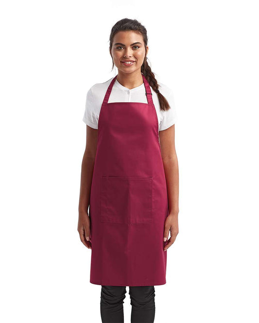 Artisan Collection by Reprime Recycled Bib Apron with Pocket - RP154