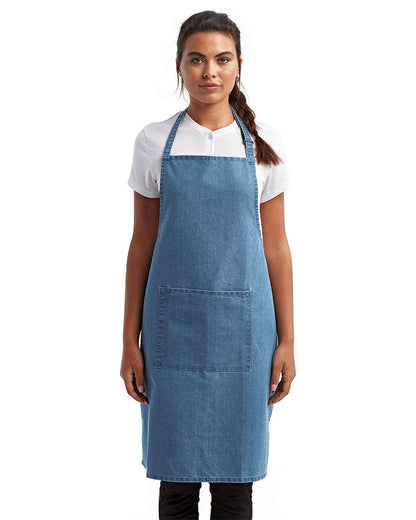 Artisan Collection by Reprime Recycled Bib Apron with Pocket - RP154