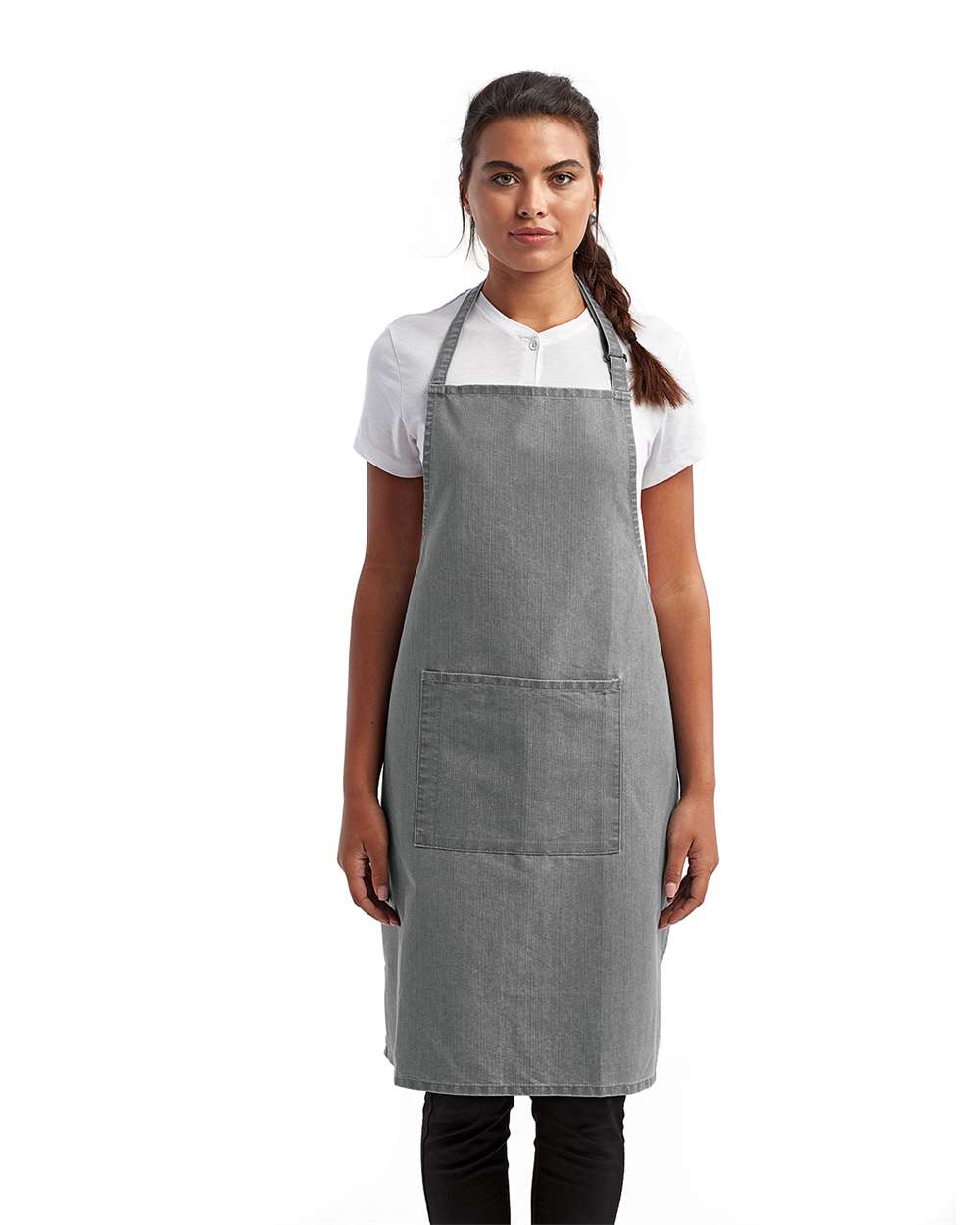 Artisan Collection by Reprime Recycled Bib Apron with Pocket - RP154
