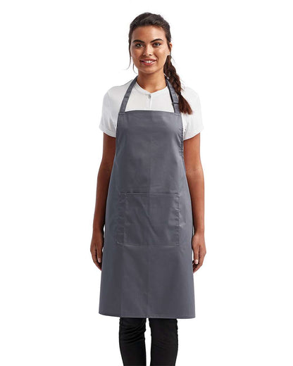 Artisan Collection by Reprime Recycled Bib Apron with Pocket - RP154