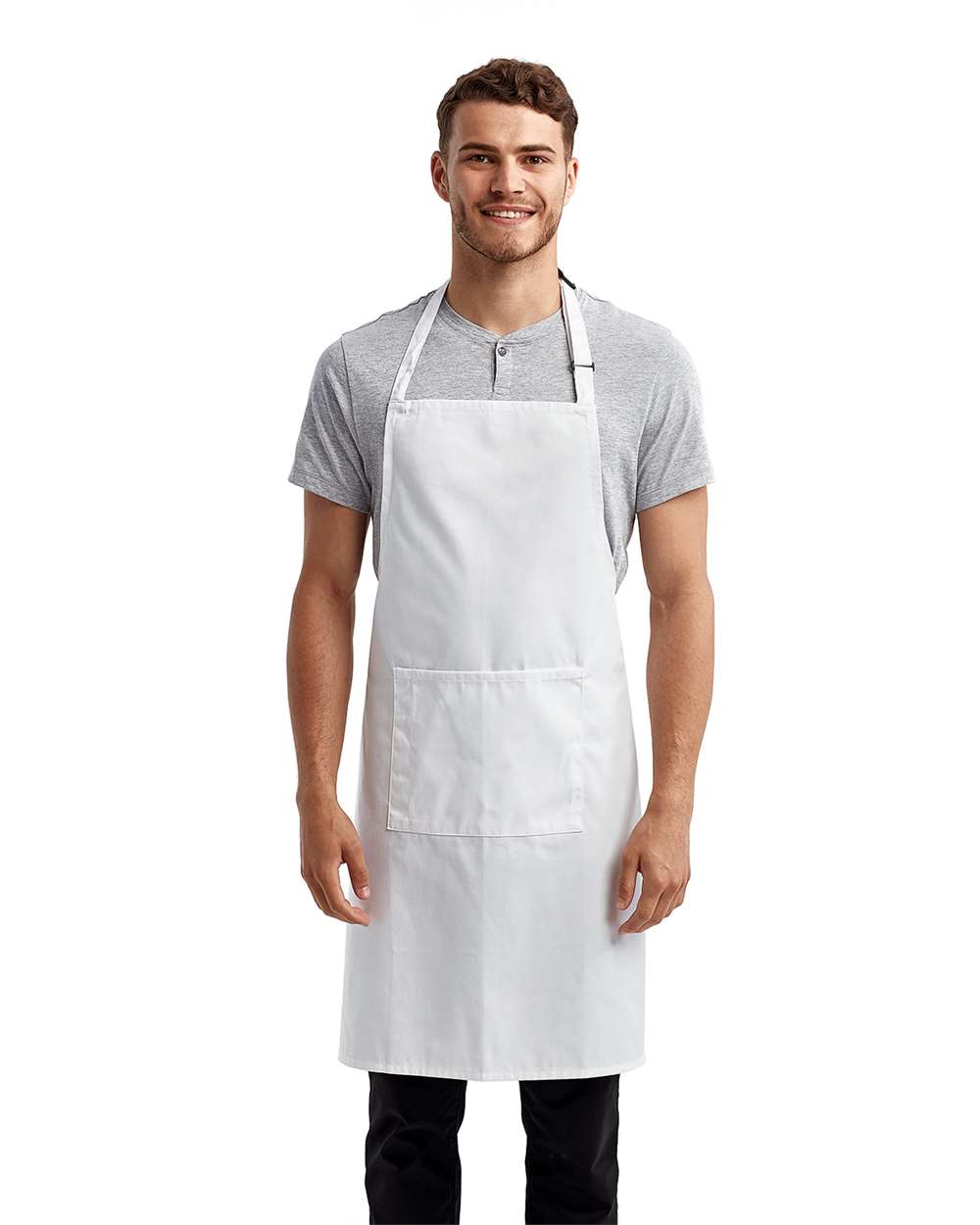 Artisan Collection by Reprime Recycled Bib Apron with Pocket - RP154