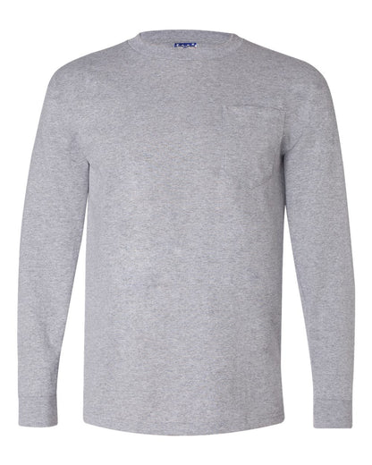 Bayside - Union-Made Long Sleeve Pocket T-Shirt - 3055