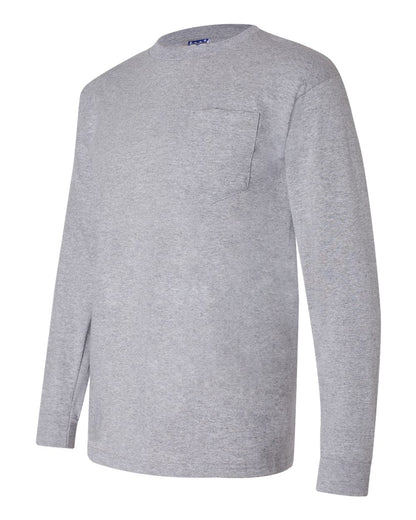Bayside - Union-Made Long Sleeve Pocket T-Shirt - 3055